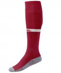 Гетры футбольные JOGEL CAMP ADVANCED SOCKS, гранатовый/белый