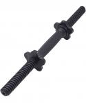 Гриф гантельный BASEFIT BB-106 d=25 мм, пластиковый, с пластиковыми замками, 45 см