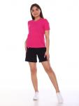 1012.1 Костюм женский с шортами (Фуксия-черный)