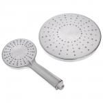 Набор леек для душа, тропическая 1 реж. d=21.5 cм, ручная 5 реж. d=12 cм, хром