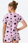Хлопковая пижама для девочки с шортами Happyfox