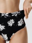 Трусы жен. с высокой талией Tess черный принт