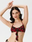 Бюстгальтер купальный жен.Bralette Honey красный принт
