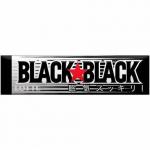 LOTTE Жевательная резинка Black Black Бодрящая мята с кофеином, 9 пластинок