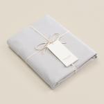Простыня 1.5 спальная SL Home Percale 300ТС, 160?235 см, серая, хлопок 100%