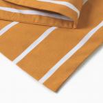 *Наволочка Этель "Mustard stripes" 50*70см, 100% хлопок, поплин 125г/м2