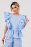 Блуза AmberA 1124 голубой