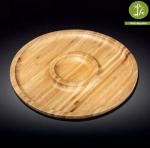 Тарелка сервир.круглая 2 секции  35,5 см --