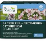 Dr vistong комплекс валериана+пустырник с глицином n30 капс по 0,45г