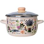 Кастрюля эмалированная 2л Эдем Appetite сферическая со стекл. крышкой 550005147
