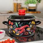 Кастрюля эмалированная 4л Лобстер Appetite 1RC201M