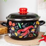 Кастрюля эмалированная 5,5л Лобстер Appetite 1RC221M