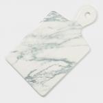 Блюдо Magistro Real Marble, 25?14 см, фарфор, белое