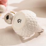 Конфетница Доляна «Зайка», 450 мл, 20?13?16.3 см, доломит, белая