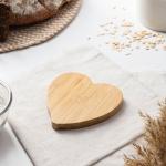 Блюдо для подачи Доляна Striata heart, 13?12,5?1,3 см, бамбук