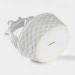 Конфетница Доляна «Зайка», 650 мл, 17?14.5?18.5 см, доломит, белая