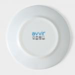 Десертная тарелка Avvir «Винтаж», d=17.5 см, стеклокерамика, белая