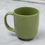 Кружка керамическая Dolce Ceramo «Олива», 450 мл, зелёная