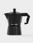 Кофеварка гейзерная Доляна Alum black, на 3 чашки, 150 мл, чёрная