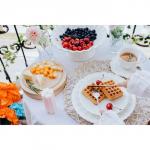 Тарелка Magistro «Цветок», d=25 см, фарфор, белая