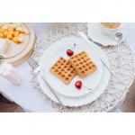 Тарелка Magistro «Цветок», d=25 см, фарфор, белая