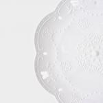 Блюдо для торта и пирожных 2-х ярусное Доляна «Вивьен», d=22 см, 36?22?19.5 см, белое