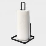 Держатель для бумажных полотенец Доляна «Лофт», 14?14?29 см, чёрный