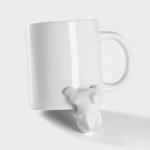 Кружка Доляна «Зайка», 380 мл, керамика, белая