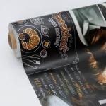 Клеёнка на стол Доляна «Я люблю кофе», на тканевой основе, рулон 20 м, ширина 137 см, общая толщина 0.22 мм, чёрная