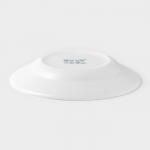 Тарелка глубокая Avvir «Регал», 450 мл, d=20 см, стеклокерамика, белая