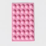 Форма для выпечки Доляна «Полусферы», силикон, 30?17.5 см, 35 ячеек (d=2.5), МИКС