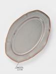 Блюдо сервировочное Magistro Vintage 23.5?16?2.3 см, фарфор, серое