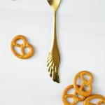 Ложка чайная Magistro Wings, длина 14 см, нержавеющая сталь, золотистая