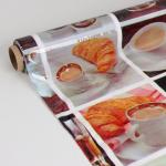 Клеёнка на стол Доляна, ширина 137 см, толщина 0.07 мм, рулон 30 м