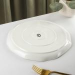 Тарелка обеденная Доляна «Млечный путь», d=25 см, фарфор, серая