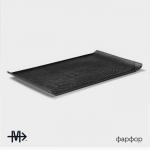Блюдо для подачи Magistro Black style, 33.5?20.5 см, фарфор, чёрное