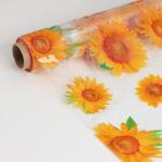 Клеёнка на стол Доляна, ширина 137 см, толщина 0.07 мм, рулон 30 м