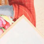 Набор «8 марта»: полотенце 40?73 см, саржа 190 г/м?, формочки для печенья