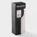 Блюда для подачи Magistro «Бутыль Инь-Янь», 31,8?10,8?2,8 см, набор 2 шт, фарфор, белое, чёрное