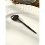 Ложка чайная Magistro «Фолк», длина 12.3 см, нержавеющая сталь, чёрная