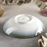 Салатник Magistro «Пэвэти», 0.38 л, d=16.5 см, фарфор, белый, голубой