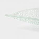 Блюдо сервировочное Доляна «Акцент. Сердце», 21.5?19.5 см, стекло, прозрачное