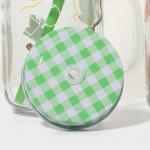 Банки Доляна «Свежий бриз», набор 2 шт.: 2 банки с крышками и трубочками 450 мл, стекло