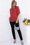 Блузка олона (терракот) р