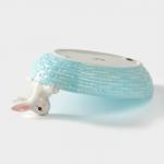 Блюдо сервировочное Доляна «Зайка», 26?19.5?10.5 см, доломит, голубой