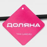 Держатель для полотенец Доляна, на дверцу, чёрный