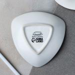 Тарелка керамическая «Мишка», 13.5?13.5 см, бежевая