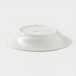 Тарелка глубокая Magistro La Perle, 580 мл, d=22 см, утолщённый край, фарфор, белая