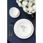 Тарелка глубокая Magistro La Perle, 580 мл, d=22 см, утолщённый край, фарфор, белая