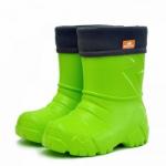 Nordman Kids Сапоги из ЭВА, утепленные, с манжетой из вельвета, Малодетские, цвет Лайм